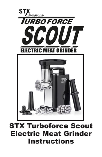 STX Turboforce Scout Instructions